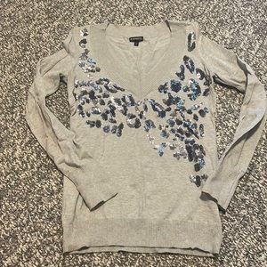 Express leopard sparkle sweater